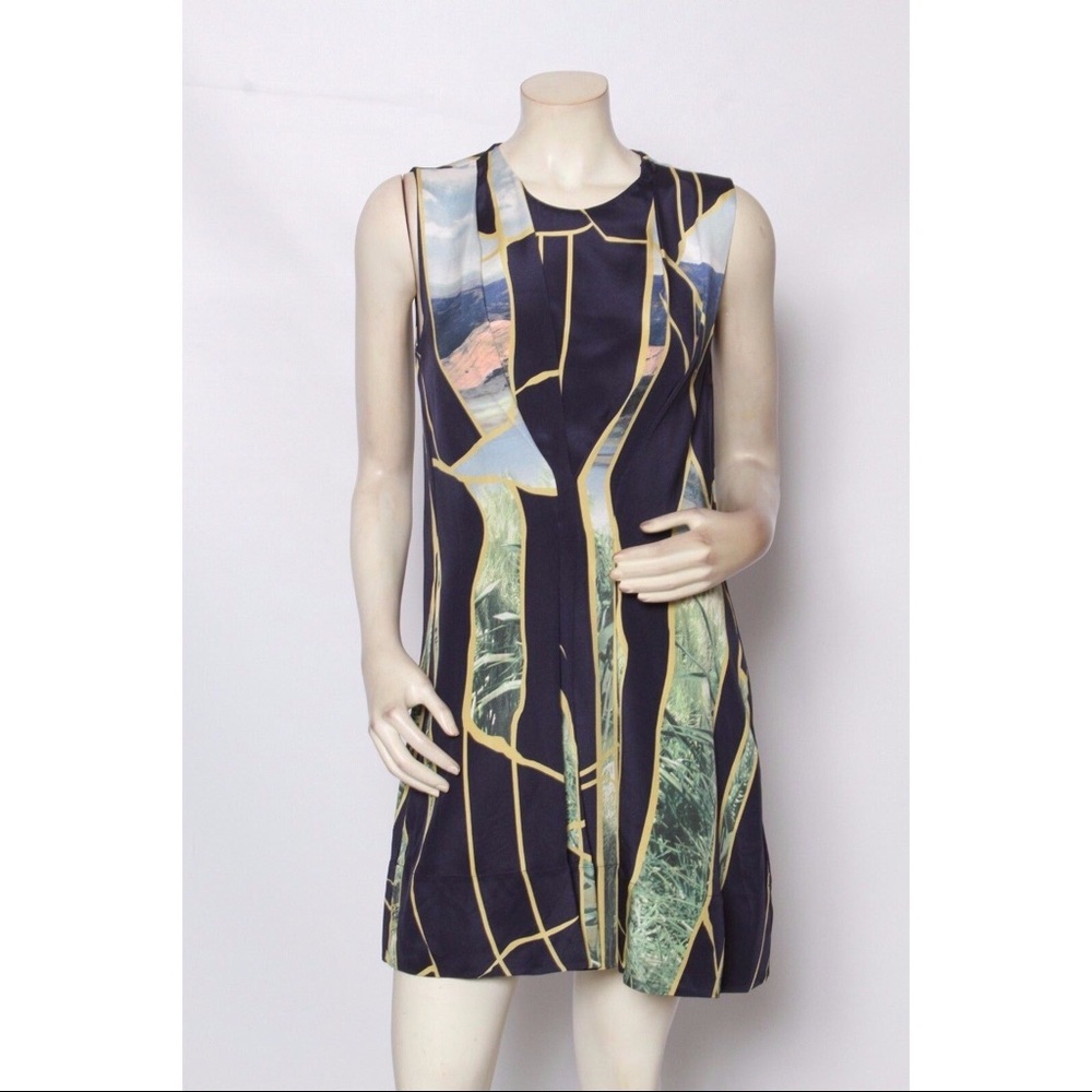 3.1 Philip Lim Breakthrough Moments Silk Dress in Navy
